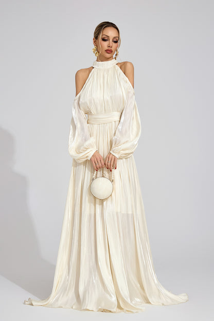 Celestia Silk Drape Gown