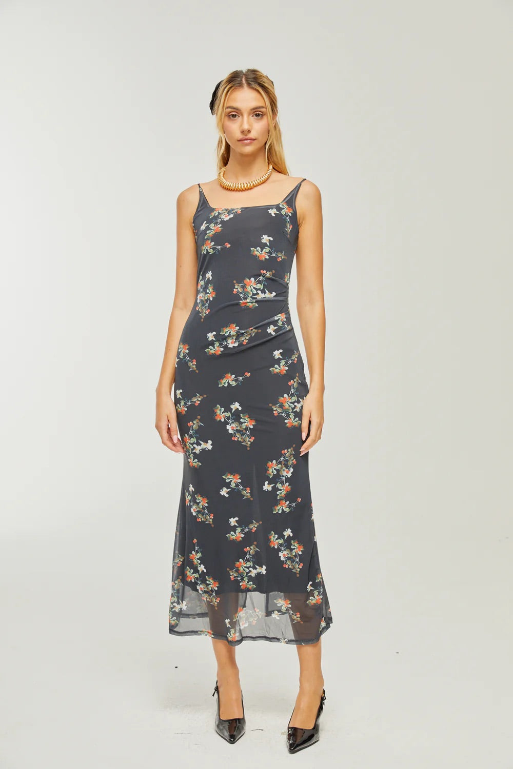 Renee floral midi dress