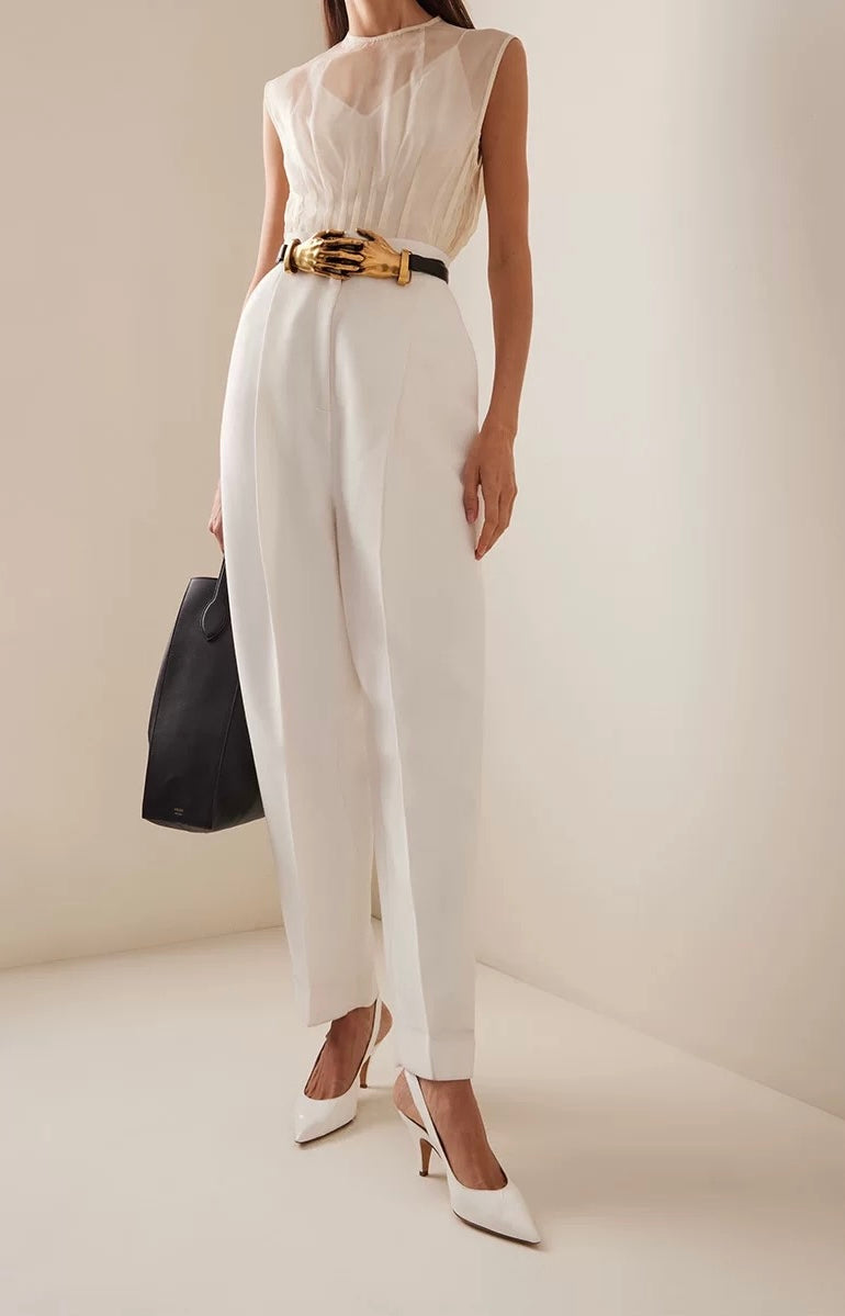 Silk Sculpted Blouse