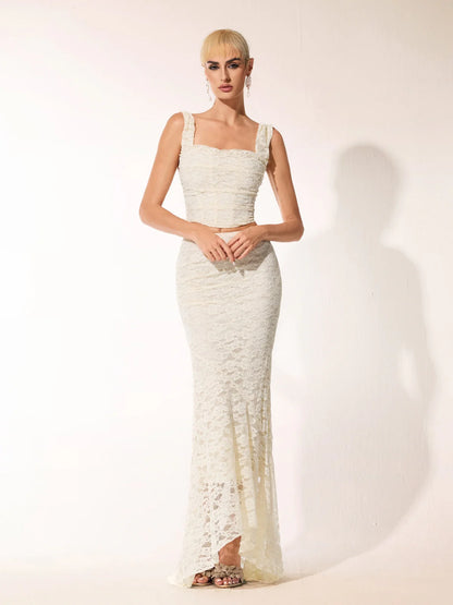 Lumière Lace Two-Piece Gown