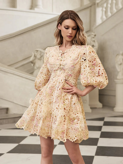 Céleste Lace Mini Dress