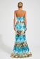 Blue sequin maxi dress