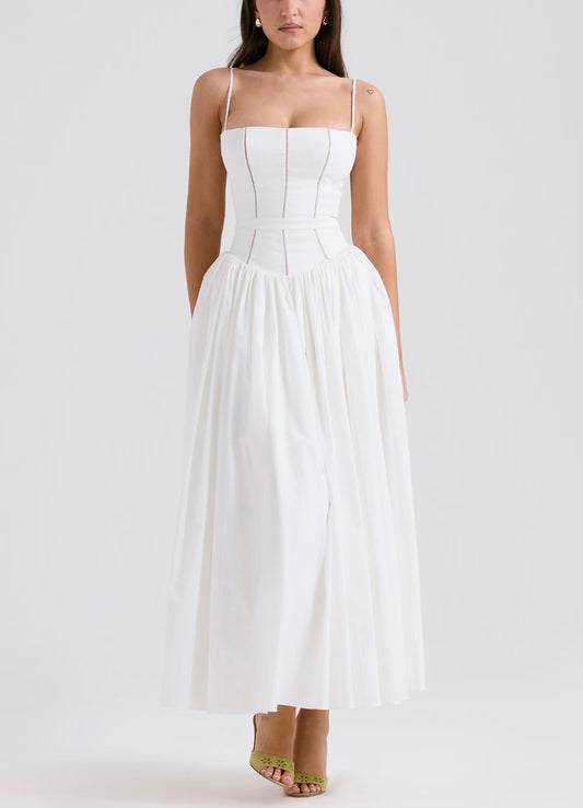 Ysabella White maxi dressi