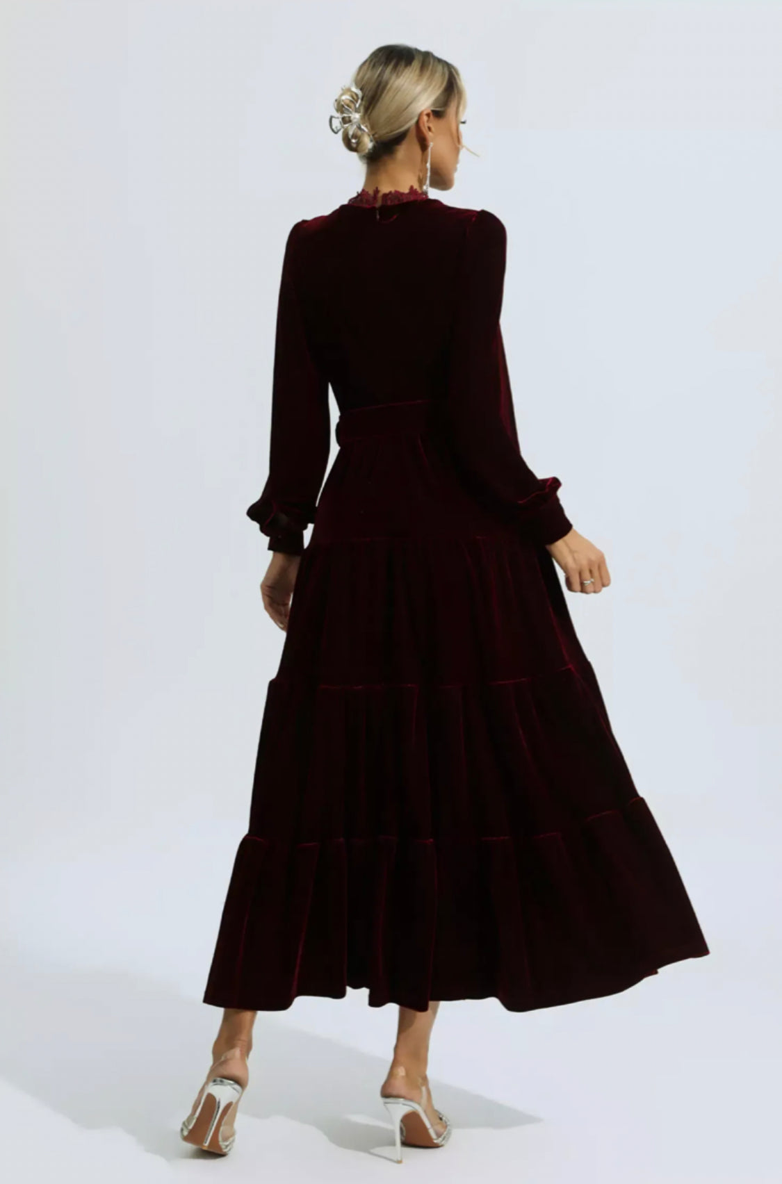Selene velvet maxi dress