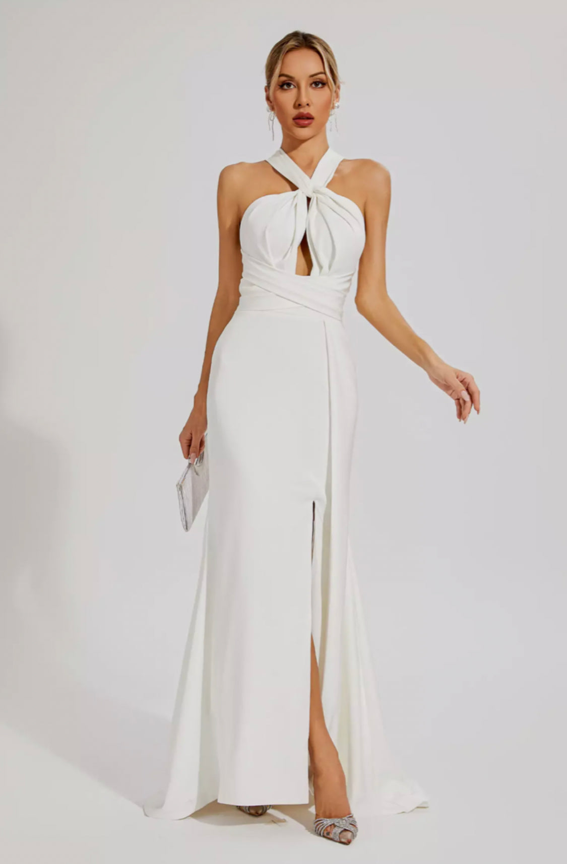 Alexia White maxi dress