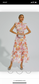 Ayleen orange floral midi dress