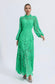 Juliette green maxi dress