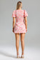 Fawn flower pink mini dress