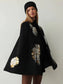 Cape style crystal embellished jacket