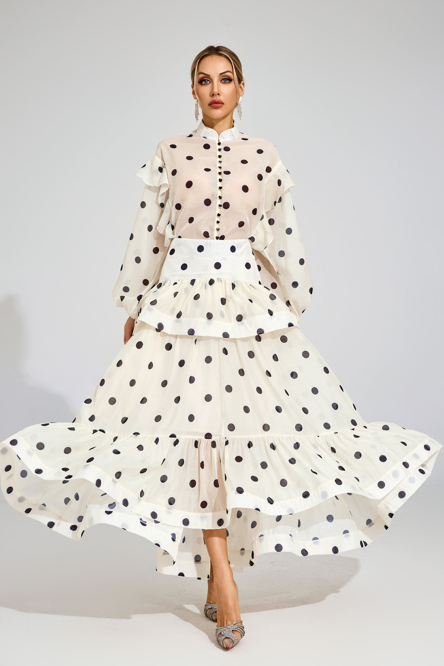 Colette Polka Dot Ruffle Set