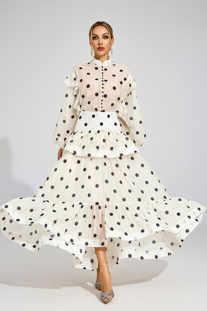 Colette Polka Dot Ruffle Set
