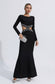 Janelle black cutout maxi dress