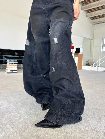 Akari Volume Denim Pants