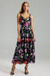 Zade butterfly print maxi dress