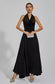 Patricia backless black maxi dress