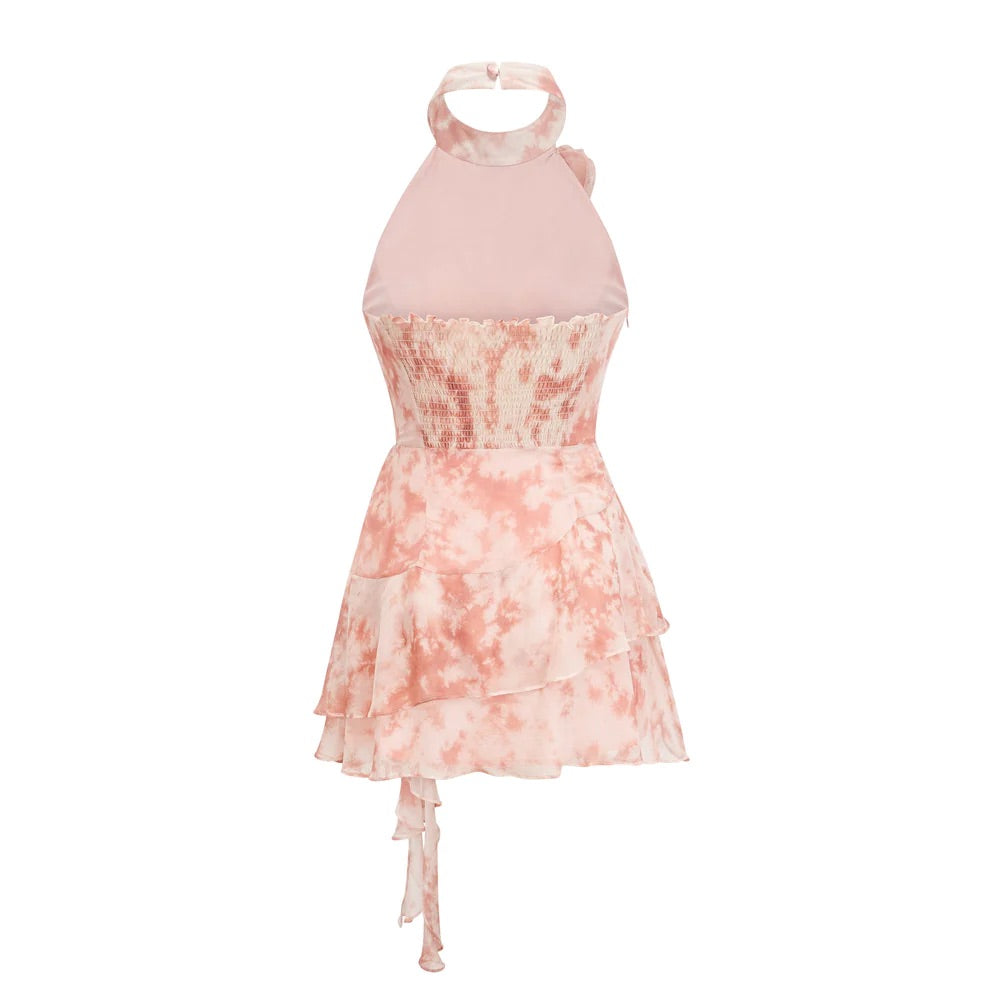 Cassie flower mini dress