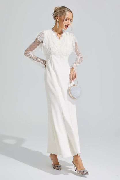 Celestine Lace Corset Maxi Dress