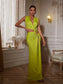 Gertrude cutout green maxi dress