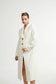 White single breasted long coat