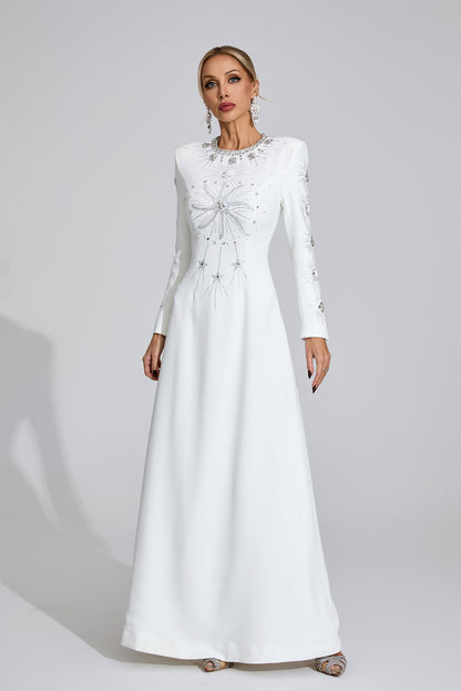 Cele Crystal Embellished Gown