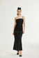 Catriona ruched maxi dress