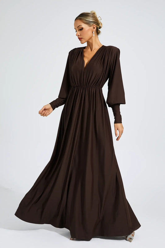 Annabel Brown maxi dress