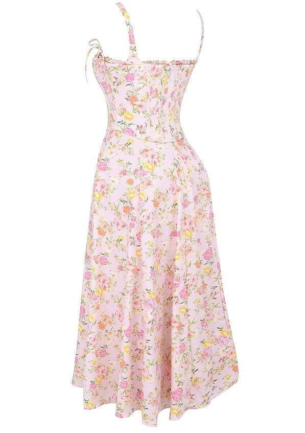 Clarabelle floral midi dress