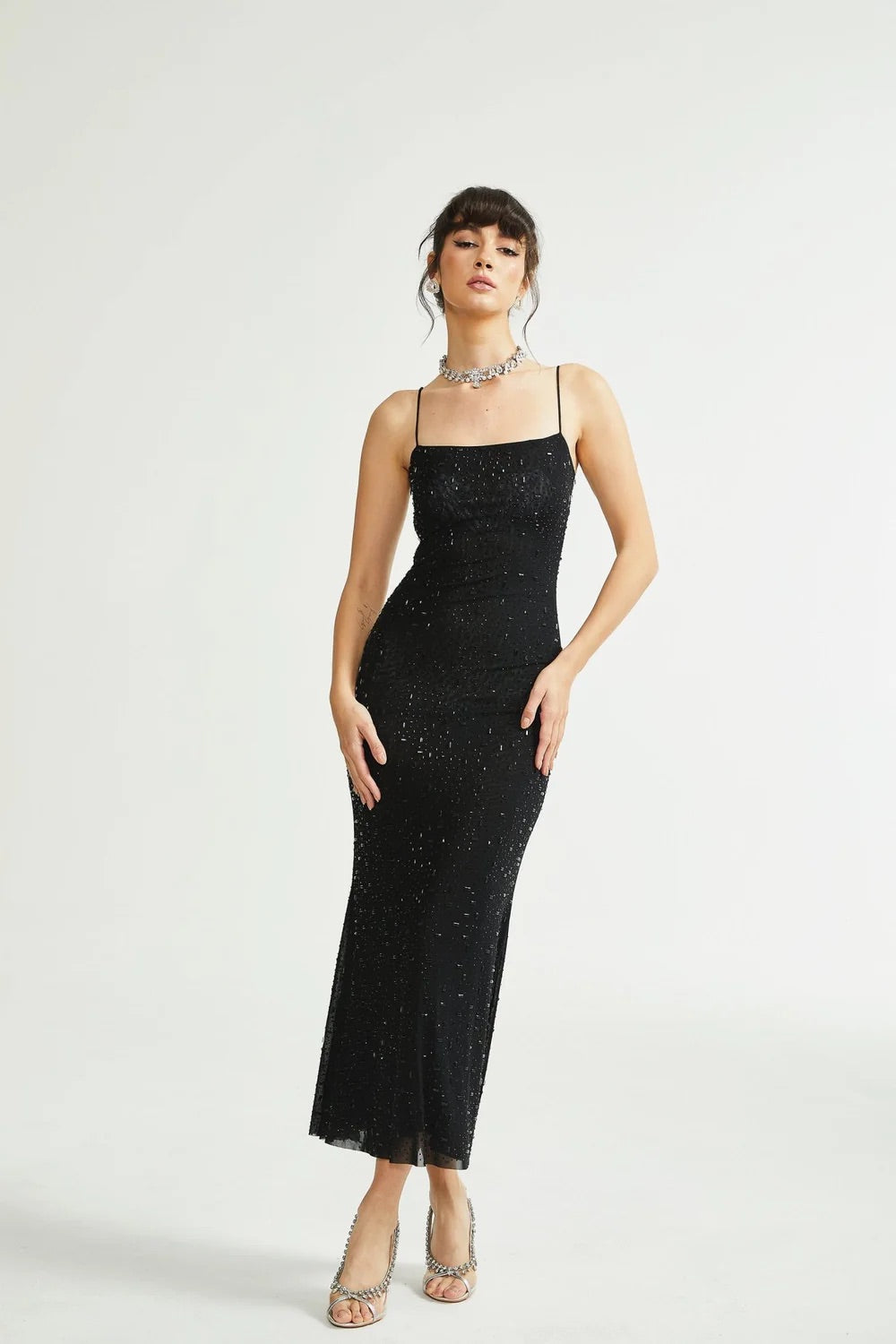 Alix embellished Midi dress