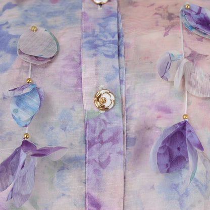 Fleur Pastel Petal Shirt Dress