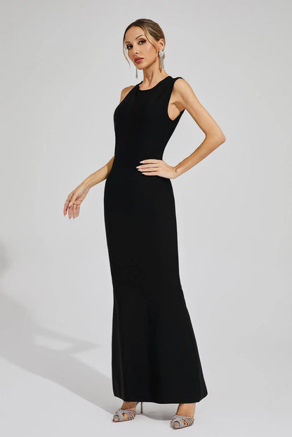 Solène Open Back Gown