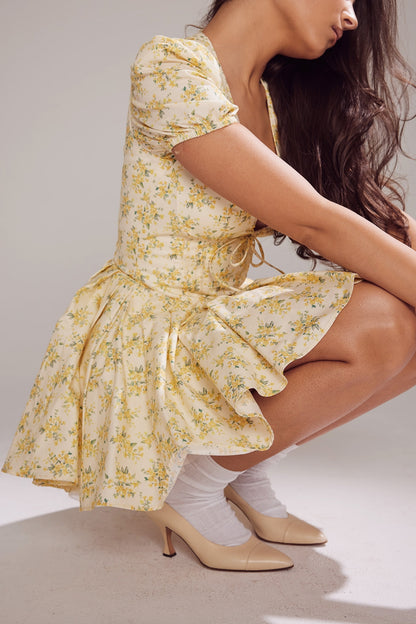 Lilou Puff Sleeve Tulle Mini Dress
