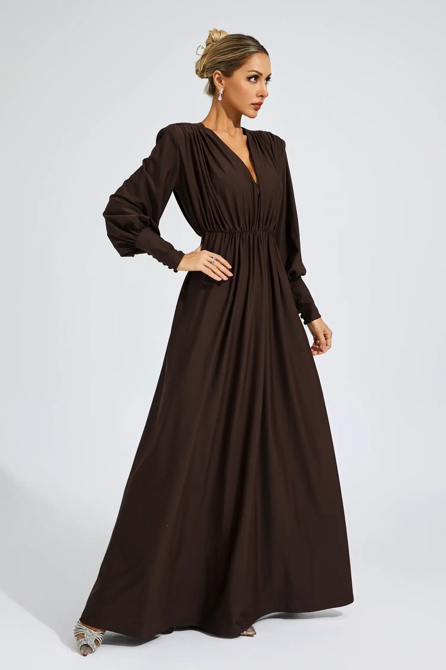 Annabel Brown maxi dress
