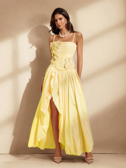 Soleil Flower Embellished Gown