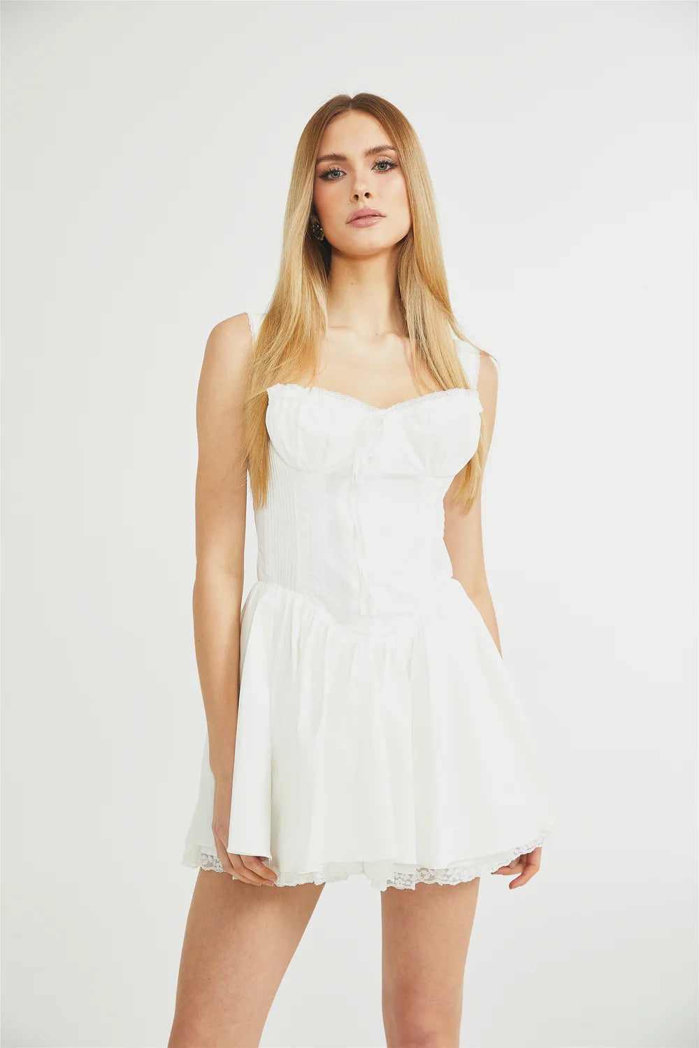 Helene flare mini dress