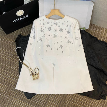 Crystal Bloom Cape Coat
