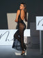 Black backless see-thru maxi dress (8293153800430)