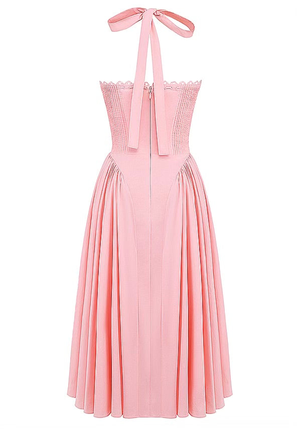 Adabella pink midi dress