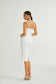 Estelle white midi dress