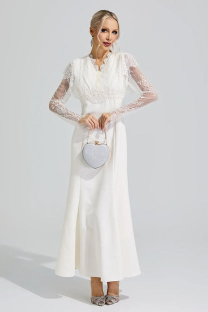 Celestine Lace Corset Maxi Dress
