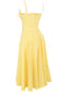 Clarabelle yellow midi dress