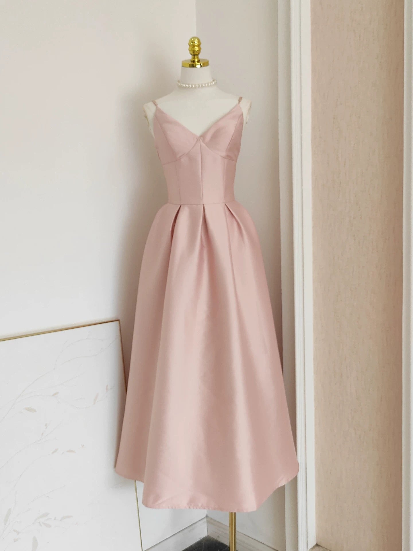 Camille Satin Midi Dress