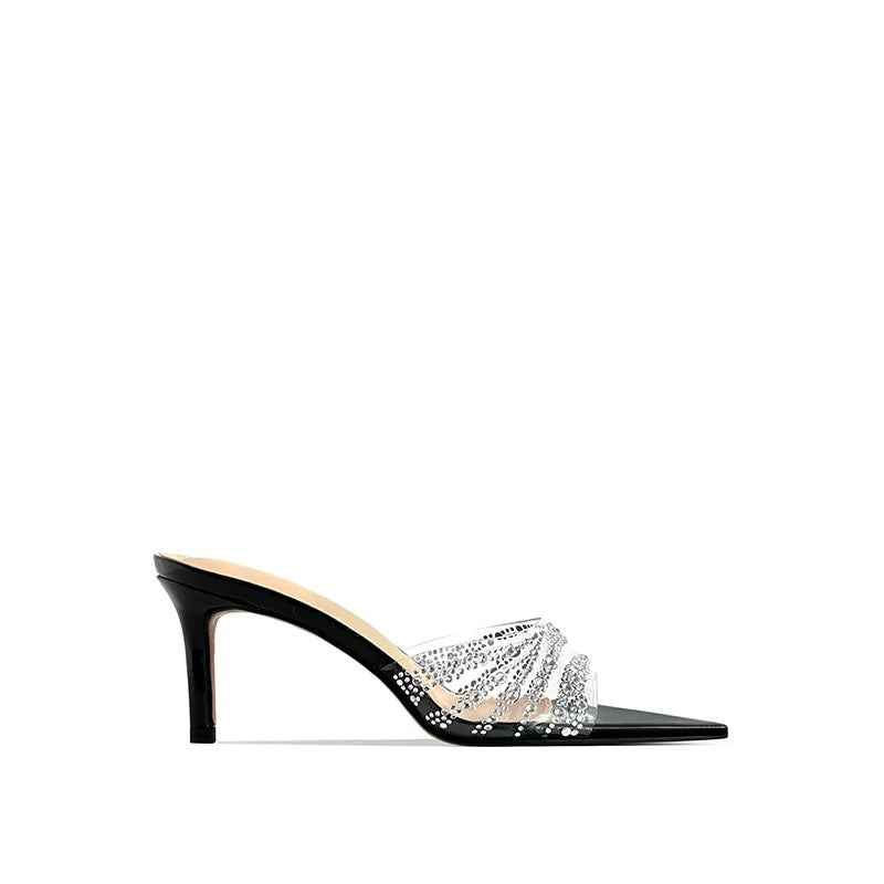 Crystal Whisper PVC Heels
