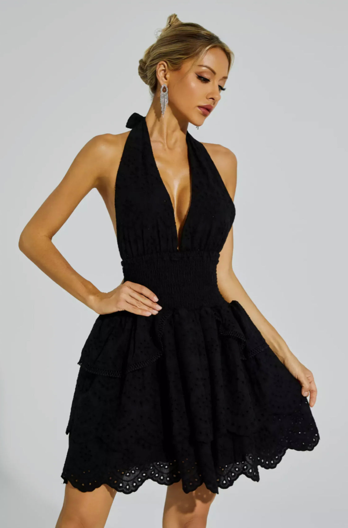 Landry black mini dress