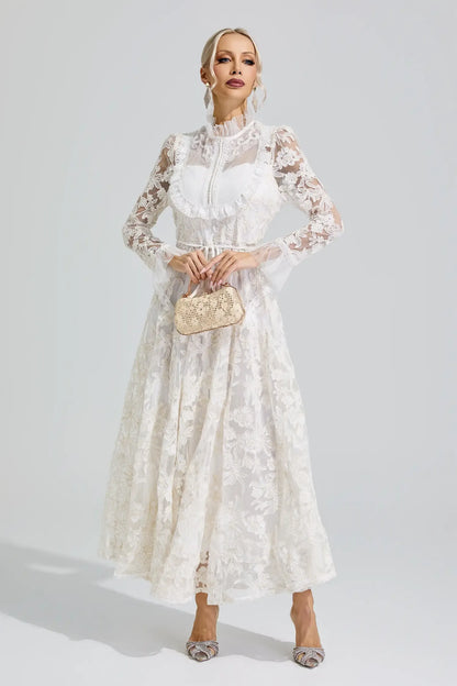 Elodie Floral Lace Maxi Dress
