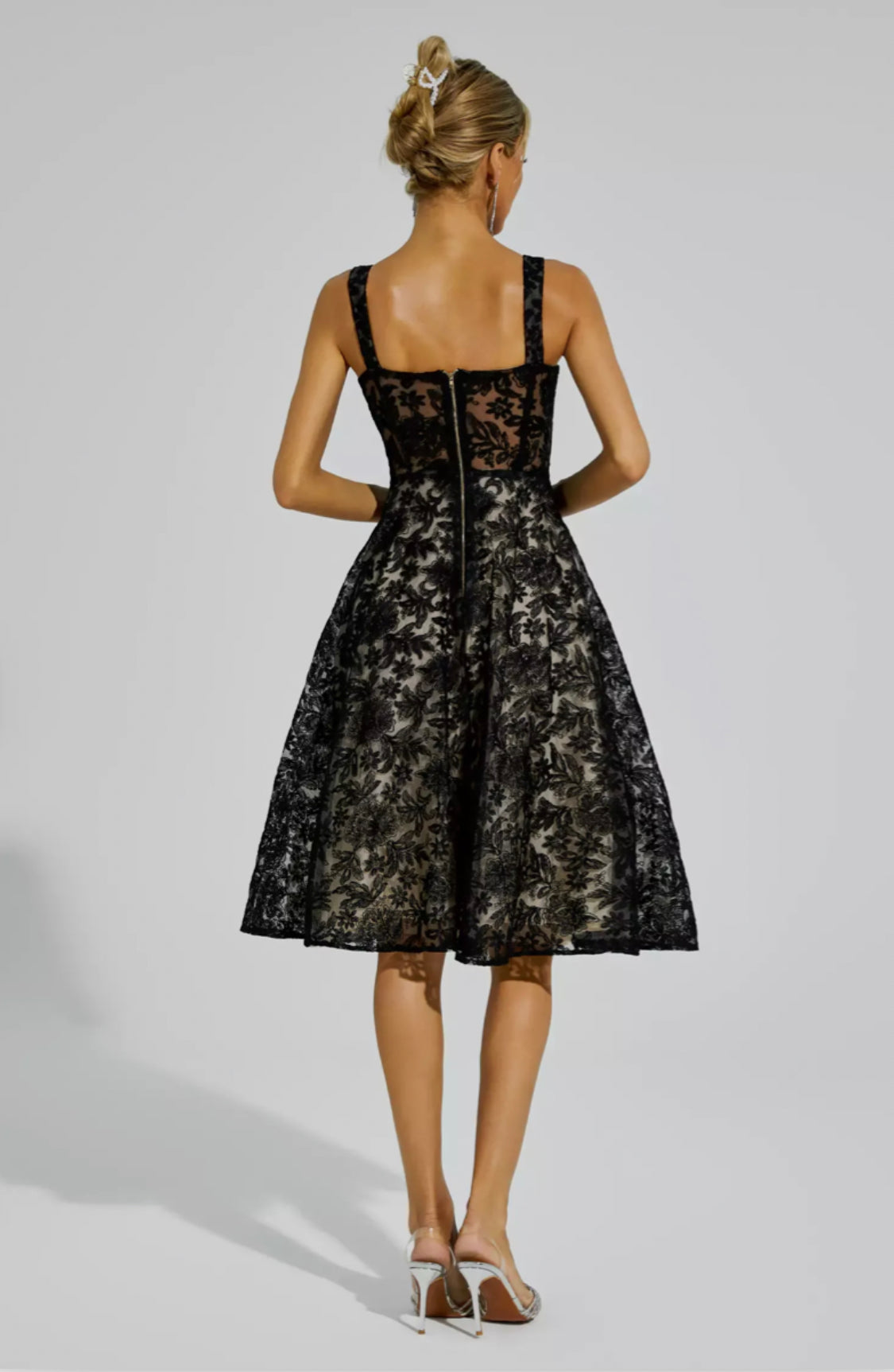 Milla lace midi dress