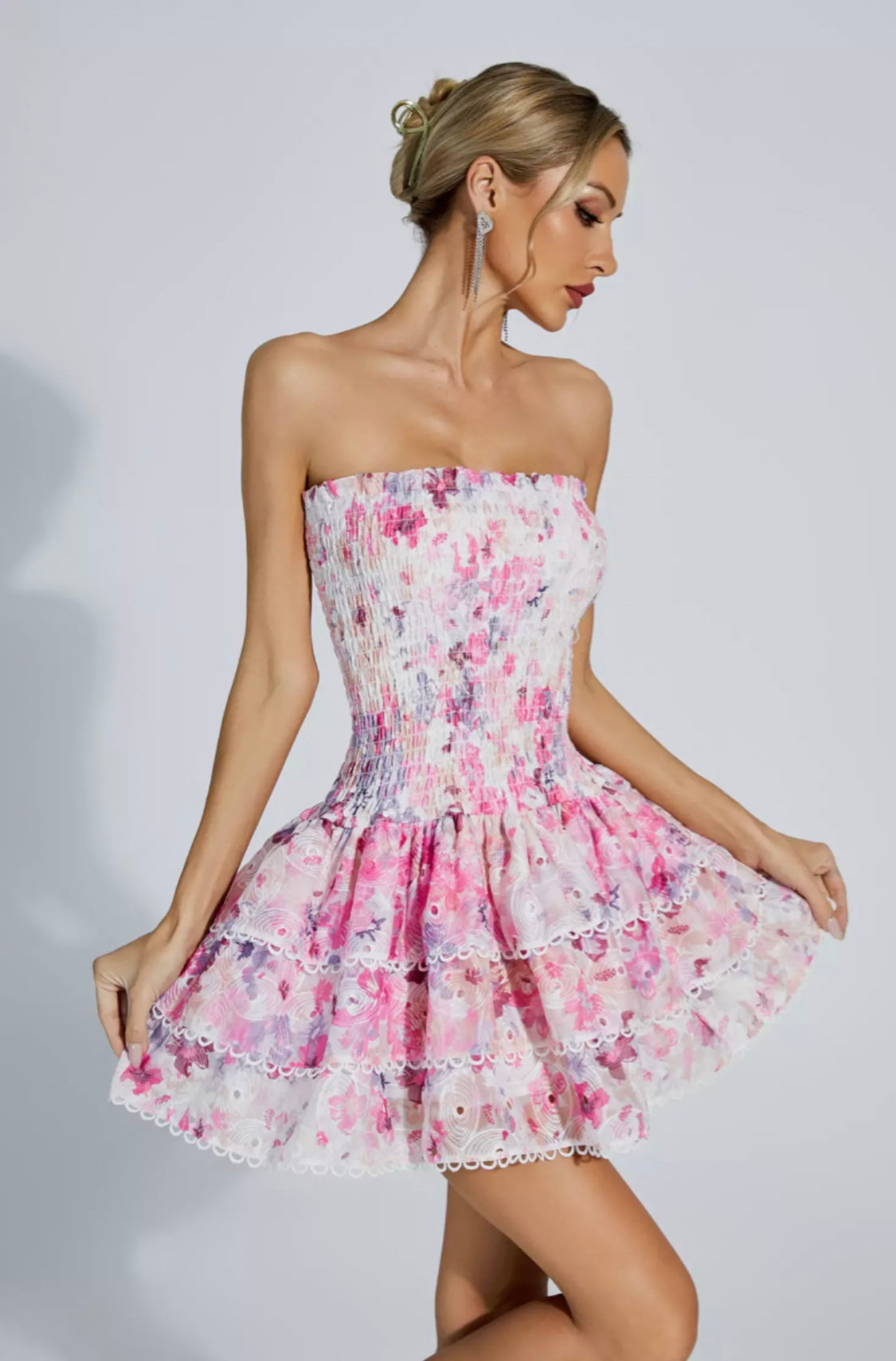 Mercy floral mini dress