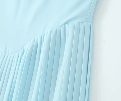 Céleste Pleated Bustier Gown
