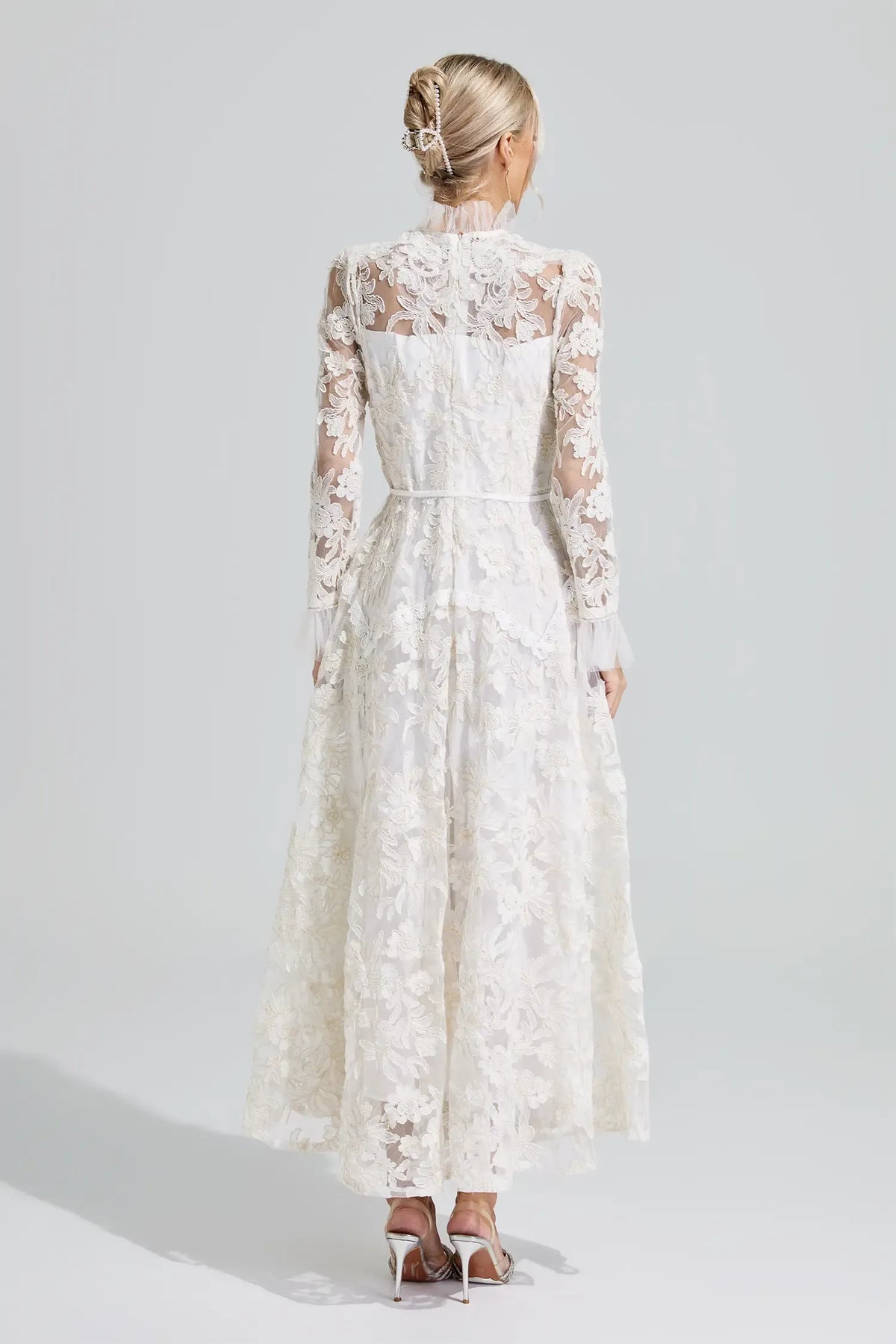 Elodie Floral Lace Maxi Dress
