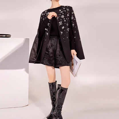 Crystal Bloom Cape Coat