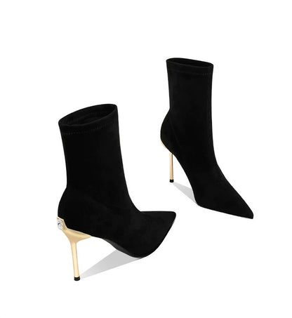 Céleste Gold Heel Boots